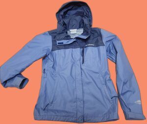 Columbia Women's Blue Omni-Tech Rain-Resistant Jacket Hood Size XS Gorpcore